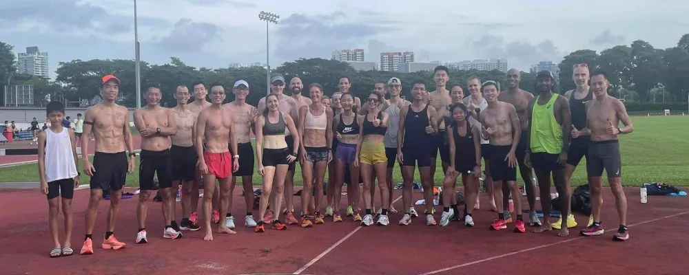 Training at Home of Athletics